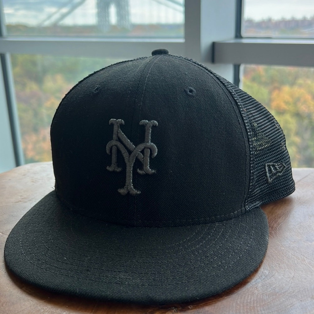 Mets trucker hat black & grey